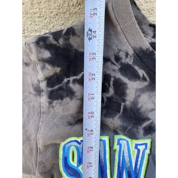 San‎ Diego Padres Shirt Mens Small Gray Tie Dye MLB Baseball 47 Vintage Tubular - Picture 3 of 16